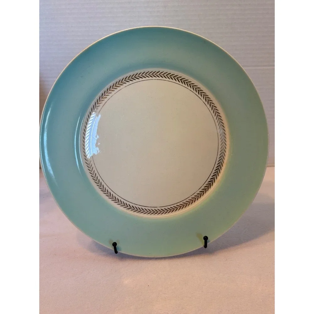 Limoges-American Federal aqua green with 22 karat gold accents era 1940s – 1950s